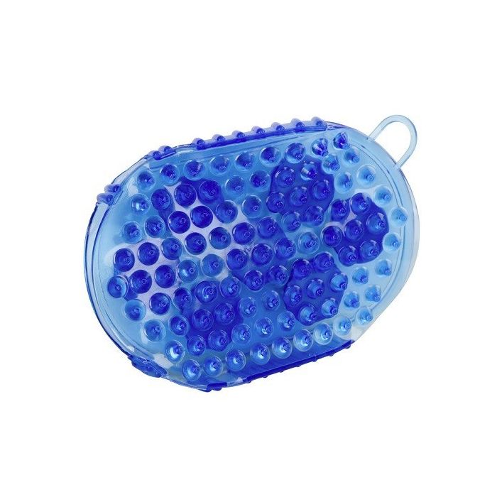 Četka za masažu sa magnetima za konje plava