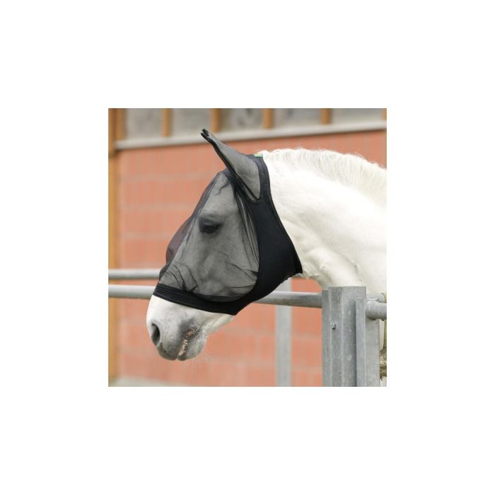 Maska za konje protiv insekata crni 2 cob