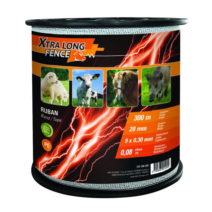 Traka za električnog pastira Xtralong 20mm, 300m