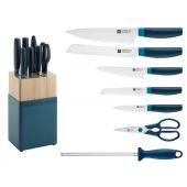 Set noževa Zwilling NOW S plava boja + drveno postolje 8/1